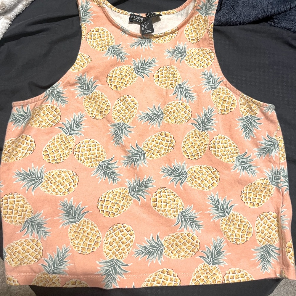 Forever 21 Pineapple crop top